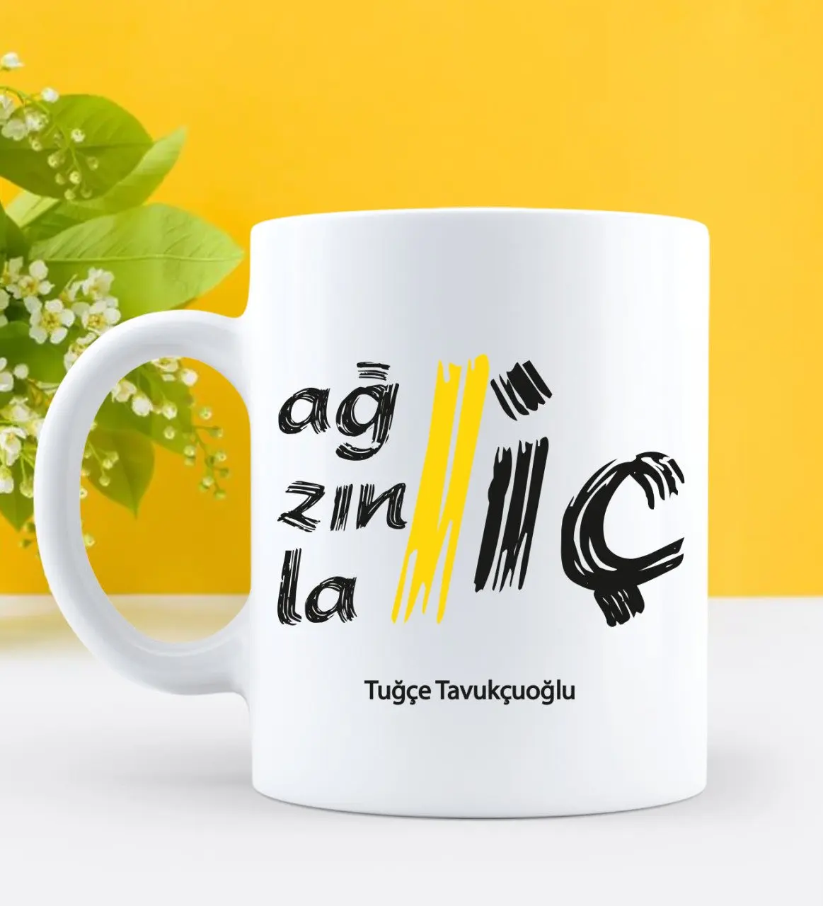 

Персонализированная белая кружка с внутренним дизайном