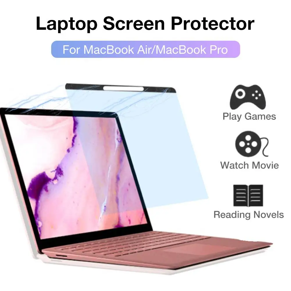 Laptop Screen Protector For Apple Macbook Air Pro 13 15 Retina Touch Bar Model Transparent Magnetic Protective Film | Электроника