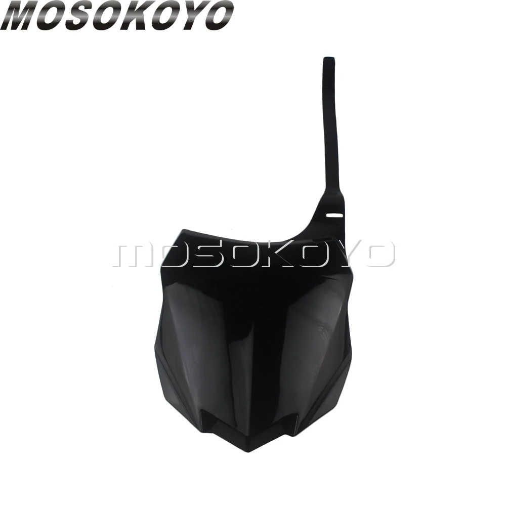 Black Мотокросс MX Enduro гоночный передний номерной знак для Kawasaki KX250F KX450F KXF 250 450 2013- PP пластиковый номерной знак - Цвет: Black