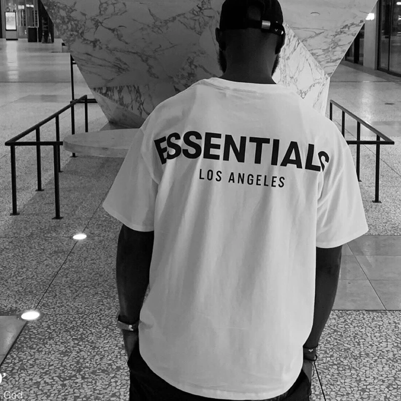 19FW FOG feares of GodS Essentials футболка 3 м Светоотражающая Los Angeles Мужская женская летняя