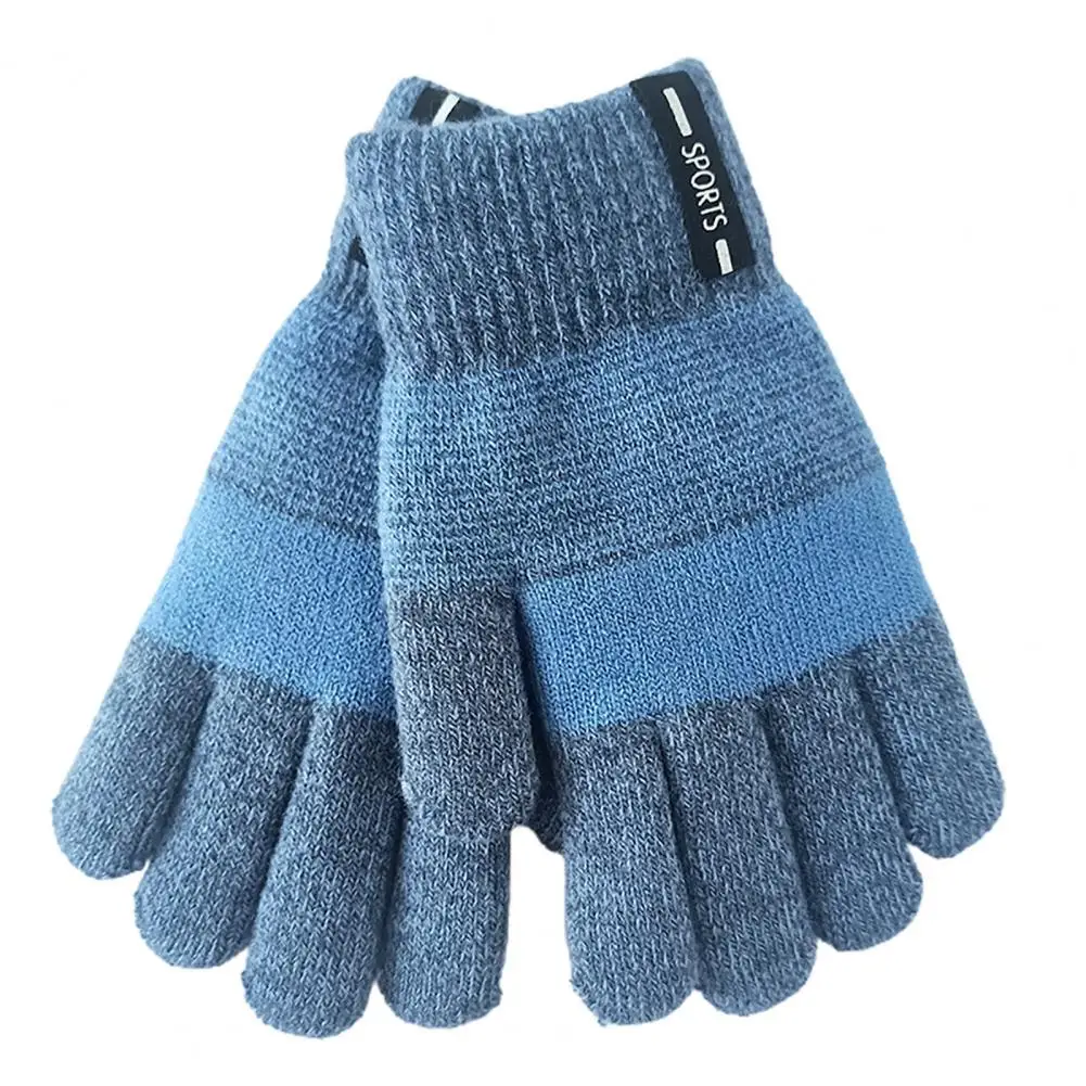 

1 пара вязаных перчаток, практичные эластичные детские перчатки, хорошо прилегающие теплые перчатки для детей