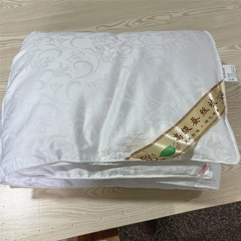 Стеганые одеяла из шелка тутового шелкопряда ручной работы пододеяльники 100%