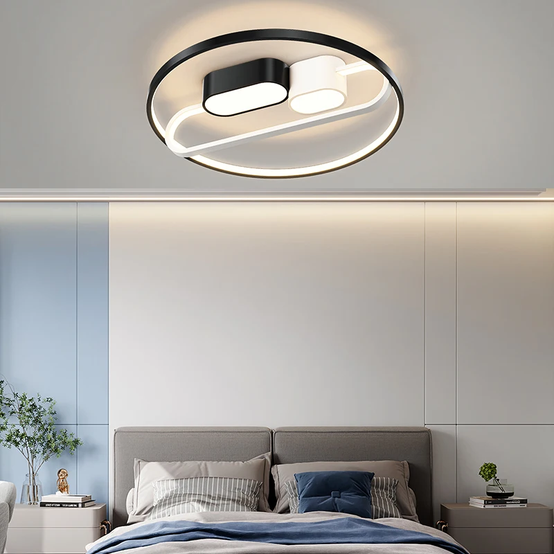 

Скандинавская Минималистичная Современная креативная индивидуальная Геометрическая светодиодная люстра с теплыми и романтическими черн...