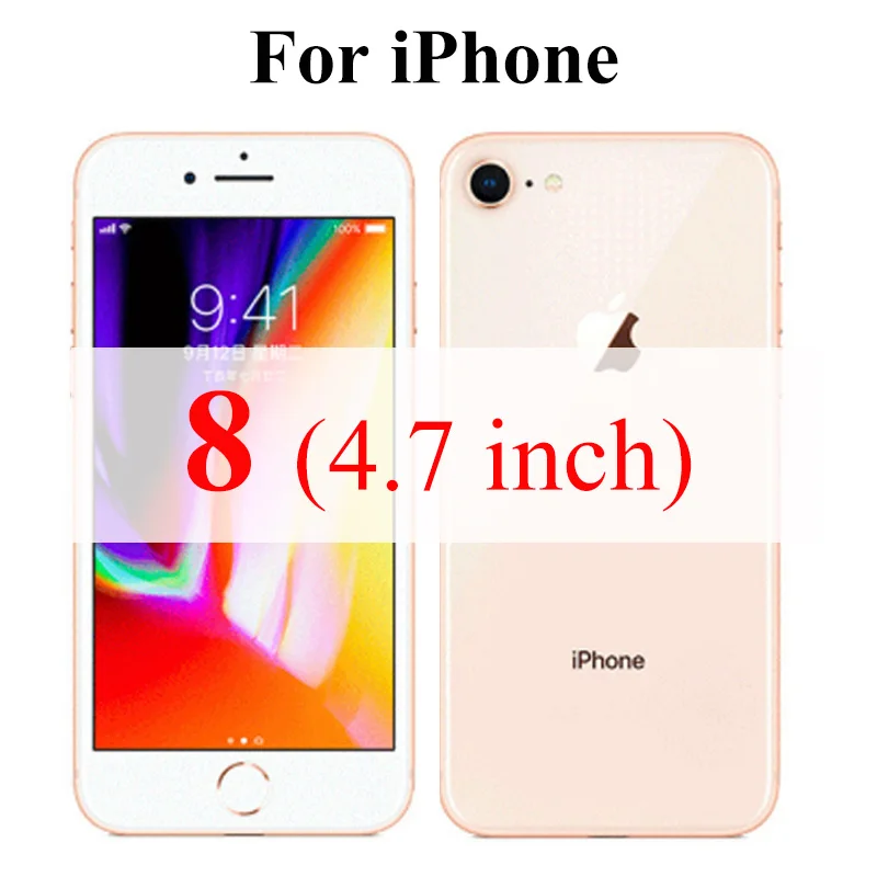 For iPhone 8 Бронированное стекло Защитная пленка для iPhone 6 S XS Max 7 8 Plus XR 6 S экранная защита 10xs 10 X R закаленное стекло защитный лист SX RX - Цвет: For iPhone 8