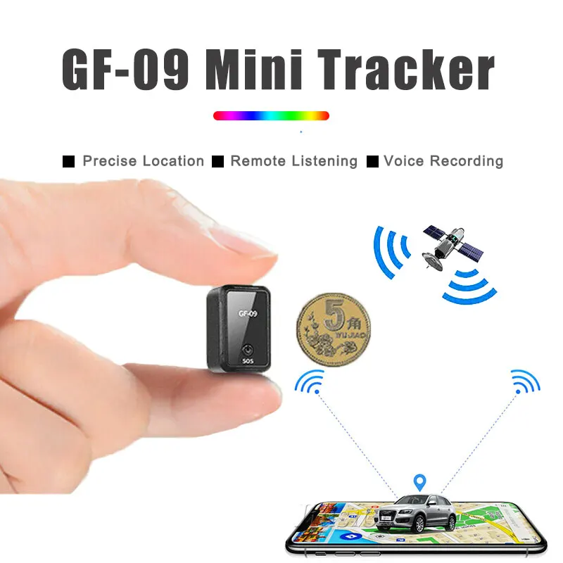 Мини GPS локатор Магнитный GF 09 устройство для записи голоса с домашними животными