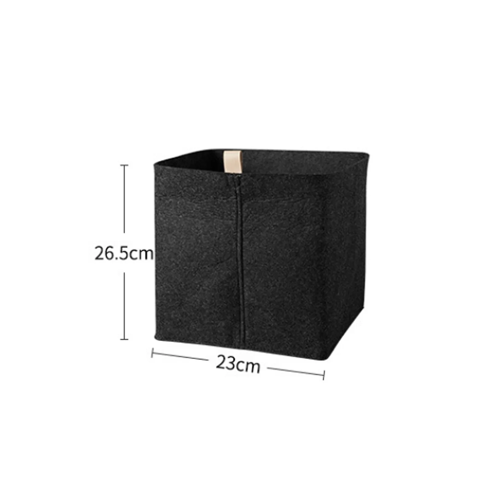 

Felt Storage Basket 1pc Living Room Tea Table Black Gray Sundries Storage Basket Cloth Felt Storage Box Bedroom Socks Storage