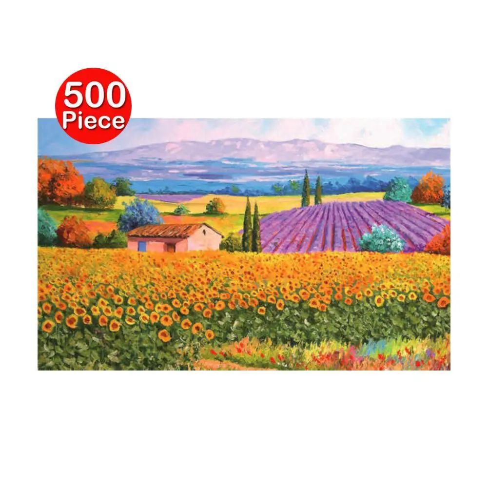 

500 Pieces Paper Jigsaw Puzzle Adult Kids Puzzle Landscape Puzzles Interesting Educational Toys For Children Adults Gifts