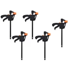 4 дюйма 5 шт. деревообрабатывающий зажим F Зажим Жесткая ручка Быстрый трещотка релиз DIY столярные ручные тиски инструмент