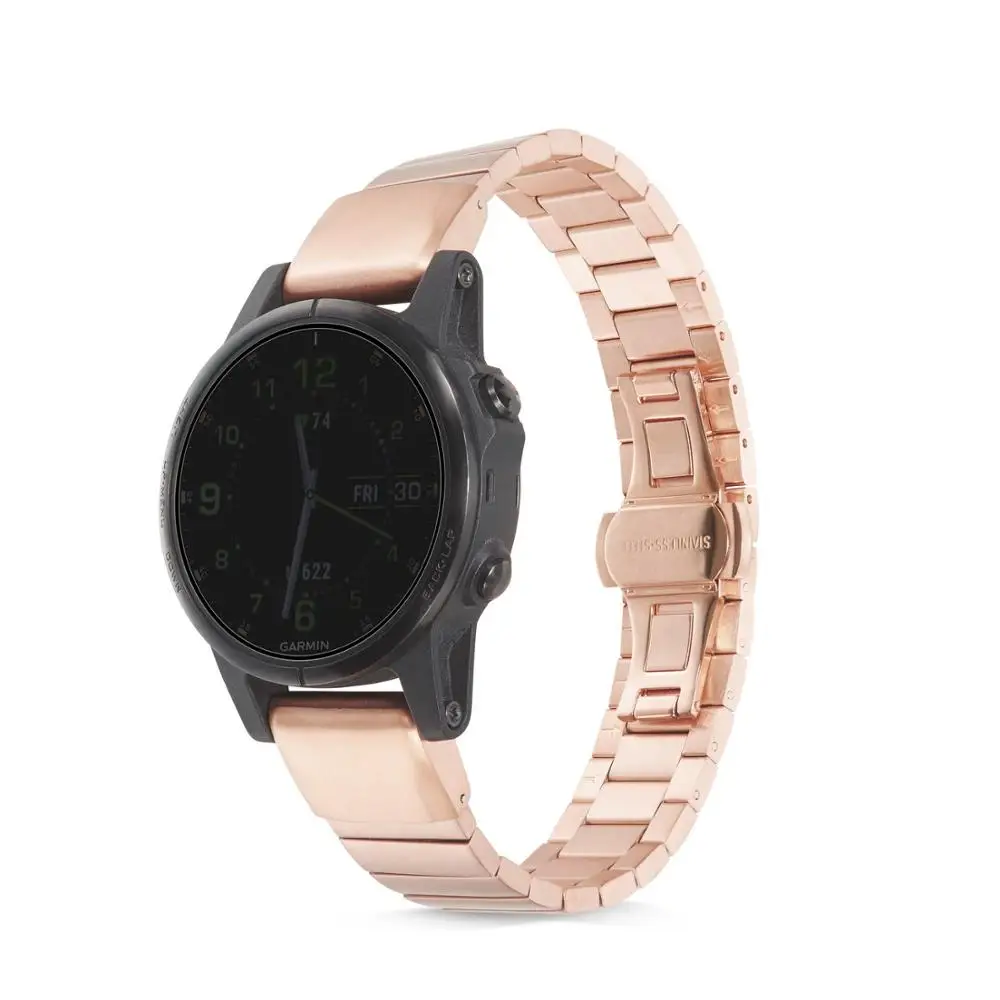 Ктаб Fenix 6X/5X плюс ремешок Металл Quick Fit 26 ремешок для наручных часов mm для наручных gps-часов Garmin Fenix 6X/6X Pro/5X/5X Плюс/stylo 3/3HR смарт-часов 22 мм для наручных часов Garmin Fenix 6/Fenix 6 pro/ fenix 5/Fenxi 5 Plus 20 мм Garmin Fenix 6S Fenix 5s/Fenx5S Plus