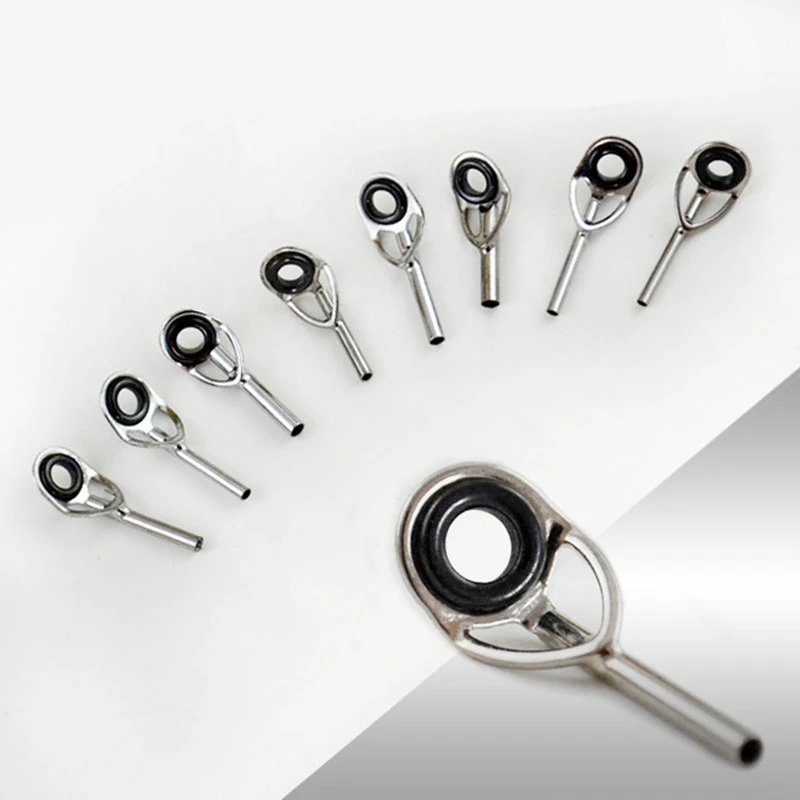 

10 PCS Sand Guide Ring Top Ring Guide Eye Ring Sea Bream Top Ring Fish Rod Wire Ring Rock Fishing Ceramic Wire Ring Fittings