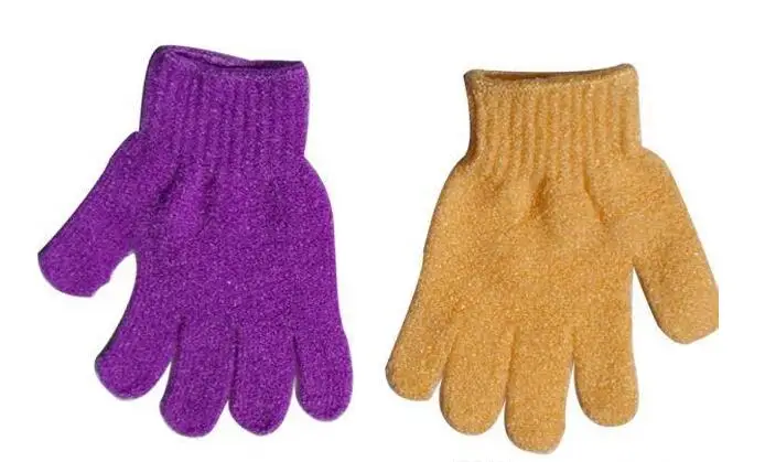 30 шт./лот банное полотенце с пятью пальцами перчатки для ванны душа конфетных