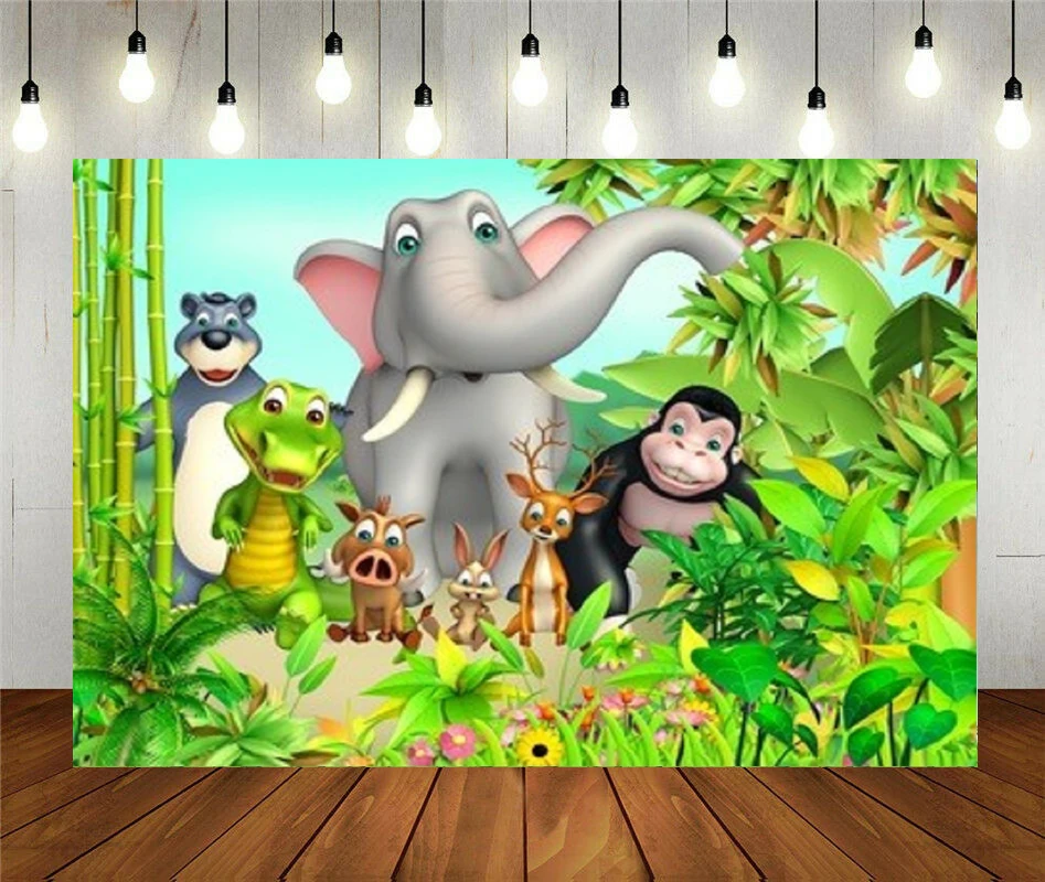 Реквизит для фотостудии фон фотосъемки с 3d изображением радости диких животных