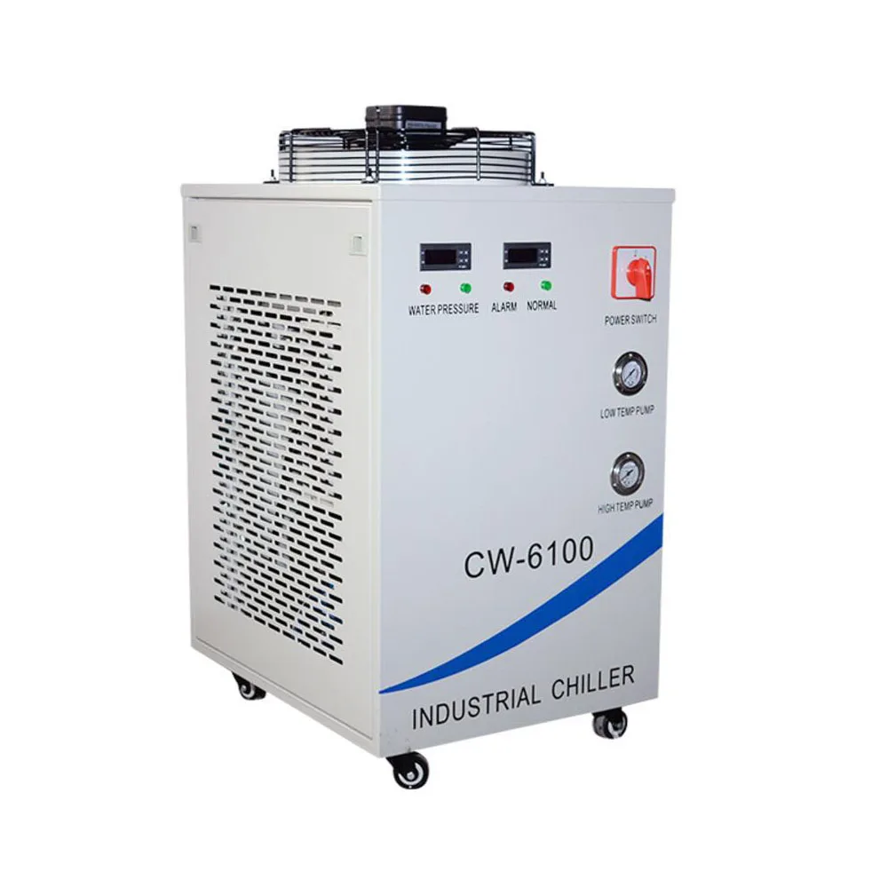 220V CW 6100AH ЧПУ шпиндель охладитель воды для охлаждения двойной 200W или один 400w CO2