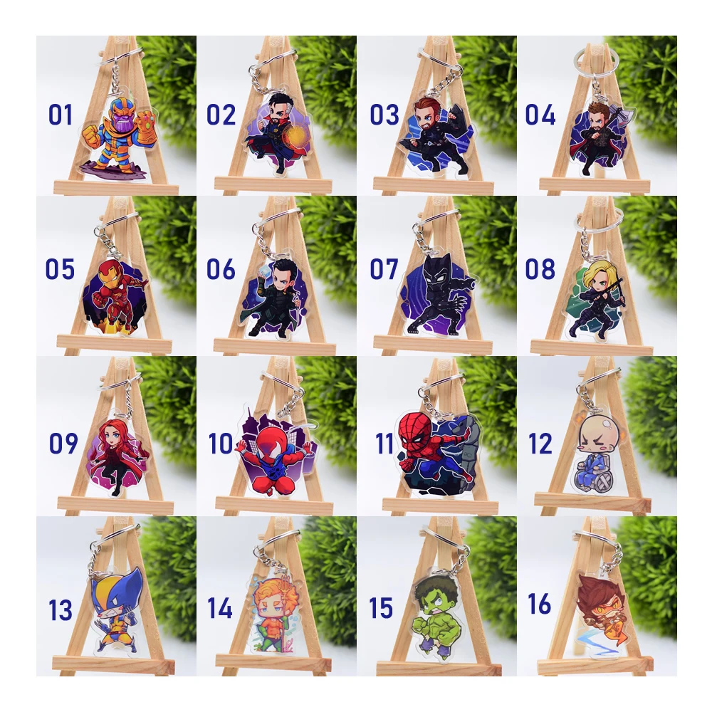 Group M Горячая Распродажа аниме-брелок для ключей Chibi брелок 1 шт. Высокое качество Мультфильм брелок аксессуары амулеты акриловая подвеска часть одна - Цвет: Group M