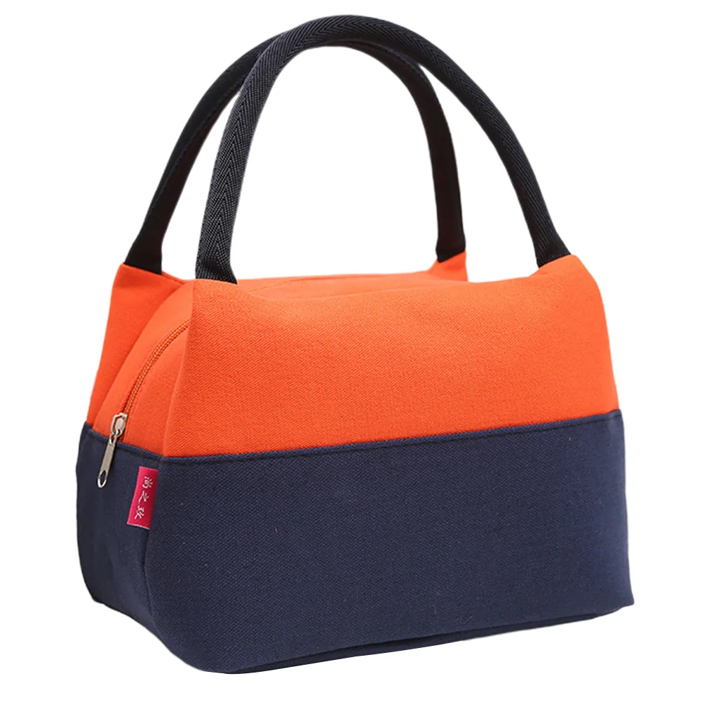 

Lunch Bag Picnic Portable Office Food Container With Handle Color Matching Thermal Insulation Large Capacity Kitchen Travel