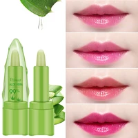 2 pcs disaar aloe vera color changing lip balm lip lubrication anti chapped lip balm moisturizing lip care lipstick