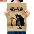 One Piece Style 108Коллекция классических персонажей аниме Ностальгический плакат в стиле ретро из крафт-бумаги домашний декор живопись Core 51, 5x36 см
