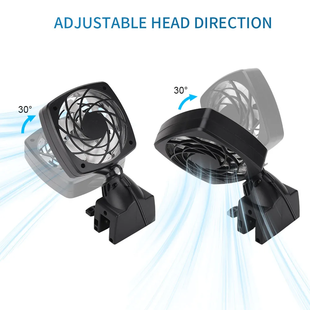 Автоматический вентилятор для аквариума с контролем температуры вращающийся на