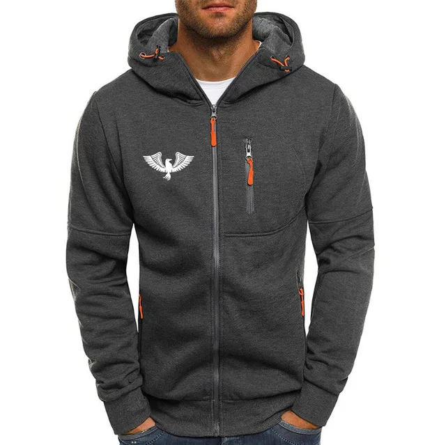 Куртка мужская с капюшоном и логотипом на заказ уличная одежда флисовая