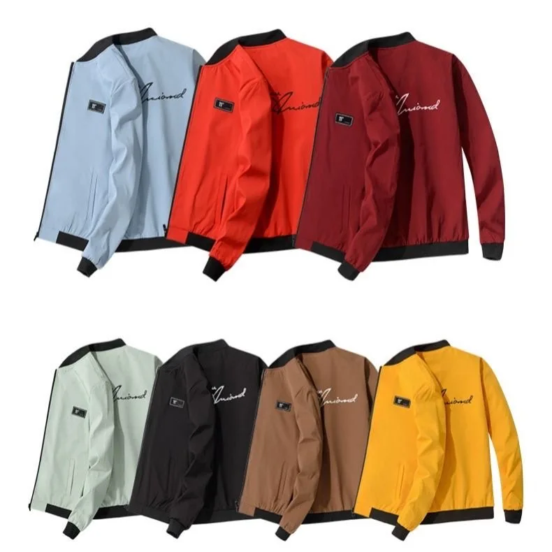 2020 Fashion Men Bomber Jacket Slim baseball Jackets Zipper Windbreaker Male Printed Brand Clothing Casual Coats | Мужская одежда