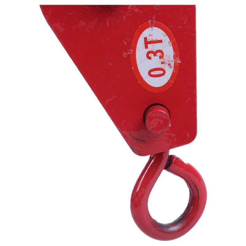 Металлический подъемный Блок шкива крана 0 3 T 300 кг 661.4Lbs красный | Строительство и