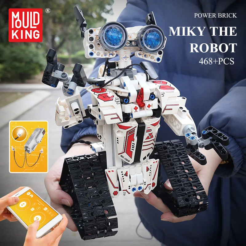 

MOULD KING 15049 Creative Toys APP RC Robot Electric Building Blocks Intelligent Robot Bricks Kids DIY Toys Christmas Gifts