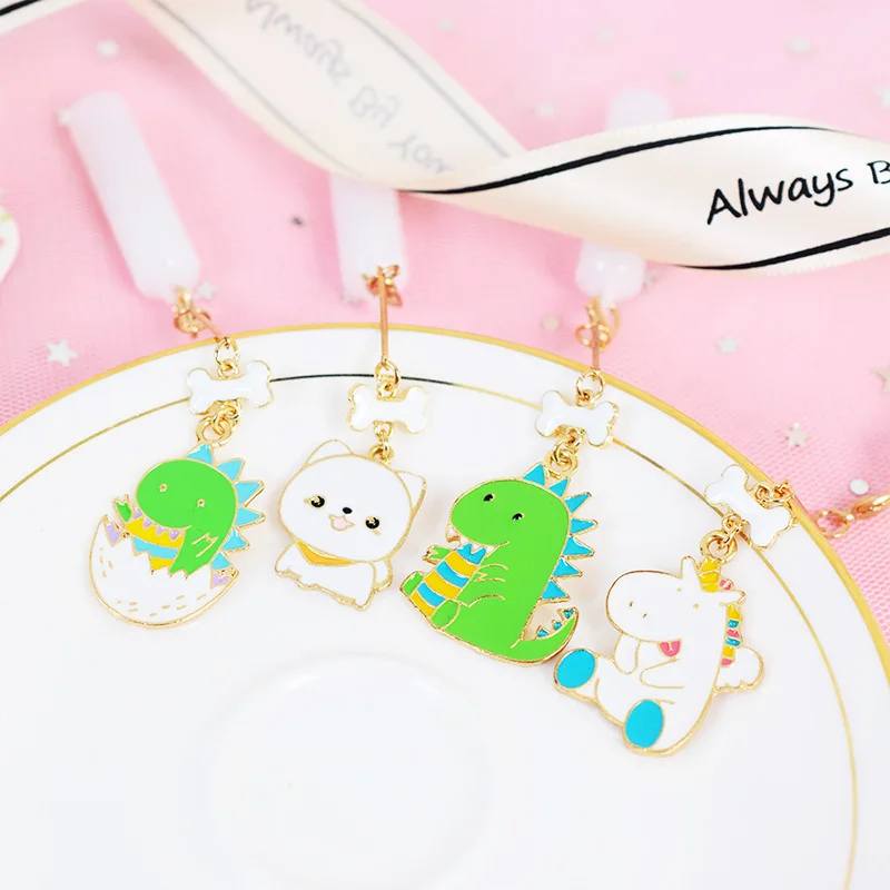 Маленький динозавриштаны в собаки виде кости из гелевая ручка с подвеской