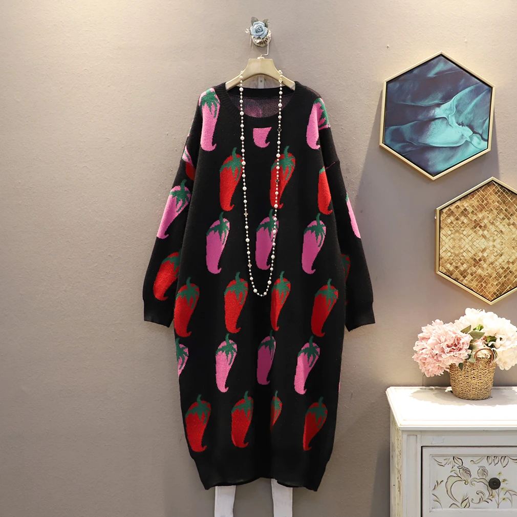 Женское трикотажное платье Vefadisa черное желтое синее платье-свитер размера плюс с