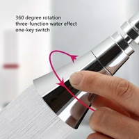 3modes kitchen water faucet aerator universal adjustable splash bubbler water saving filter shower head nozzle tap connector