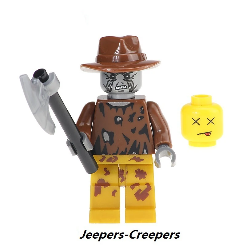 Jeepers Creepers Одиночная распродажа, набор колец из фильма ужасов, Billy Freedy Jeepers, криперы, Leatherface, комедия, строительные блоки, комплекты кирпичей, игрушки - Цвет: Jeepers Creepers