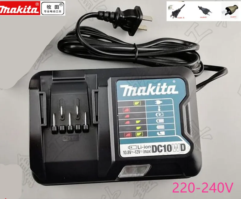 MAKITA DC10WD DC10SB новое 12 V CXT Вольт литий ионное зарядное устройство BL1016B BL1021B