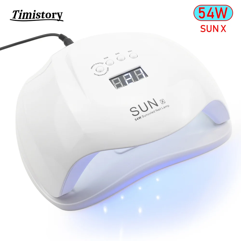 54W UV LED Lamp SUN5 плюс 72 Вт Сушилка для ногтей УФ светодиодный лампа ЖК-дисплей 36 стиральная машина лампа для отверждения Гель-лак солнце свет Маникюр Инструмент 36 Вт - Цвет: 54W UV LED Lamp