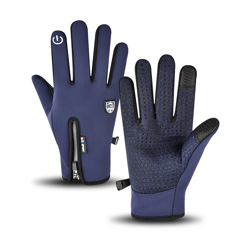 

Outdoor Winter Gloves Waterproof Touchscreen Warm Gloves Unisex Running Hand Warmer Insulated Accessories M Black