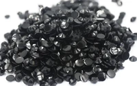 black color 36mm factory flatback %d1%81%d1%82%d1%80%d0%b0%d0%b7%d1%8b resin non hotfix rhinestones in bulk package plastic nail art decoration for garment