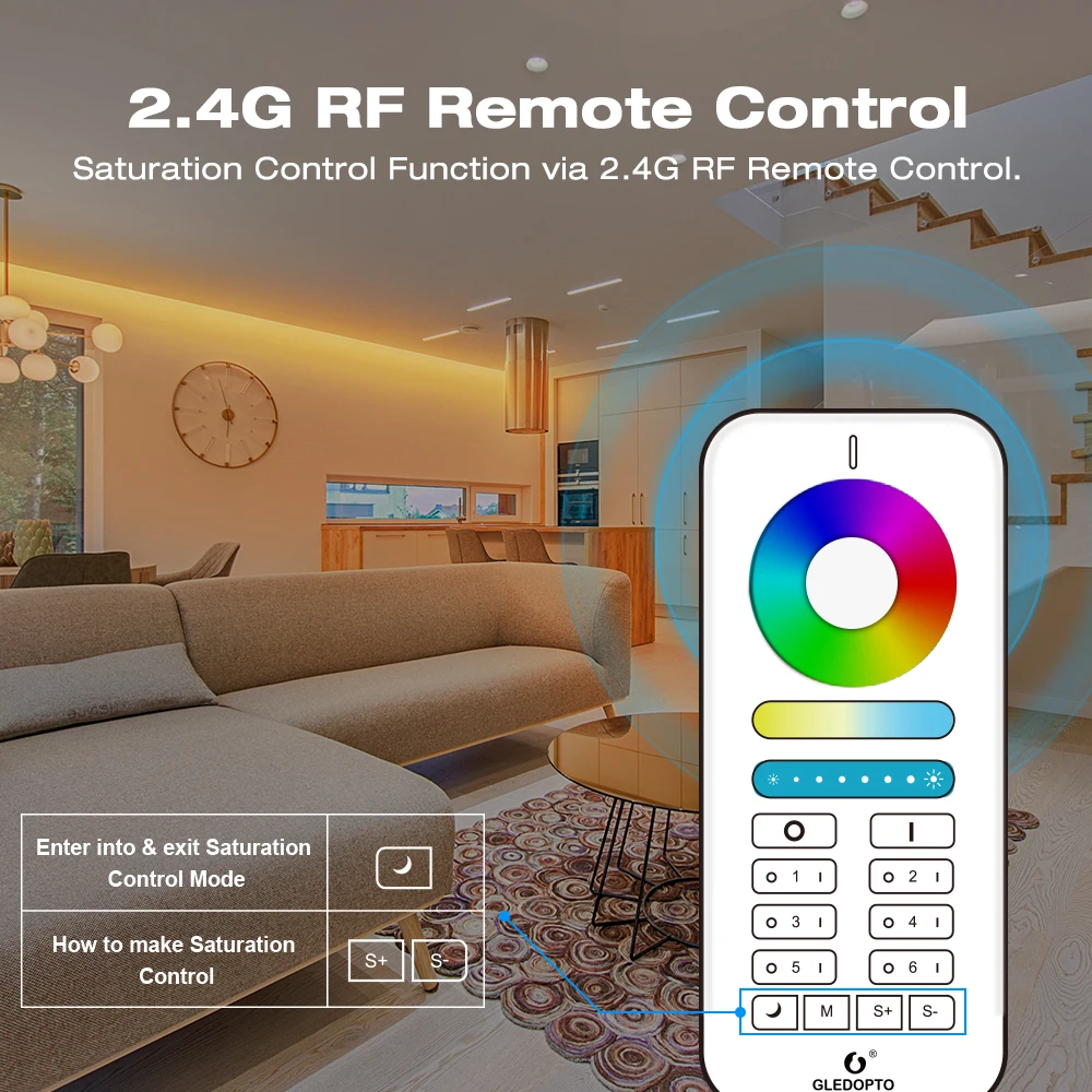 Светодиодная лента Gledopto Zigbee 3 0 Pro Mini 5 в 1 RGB + CCT 4 шт. | Лампы и освещение