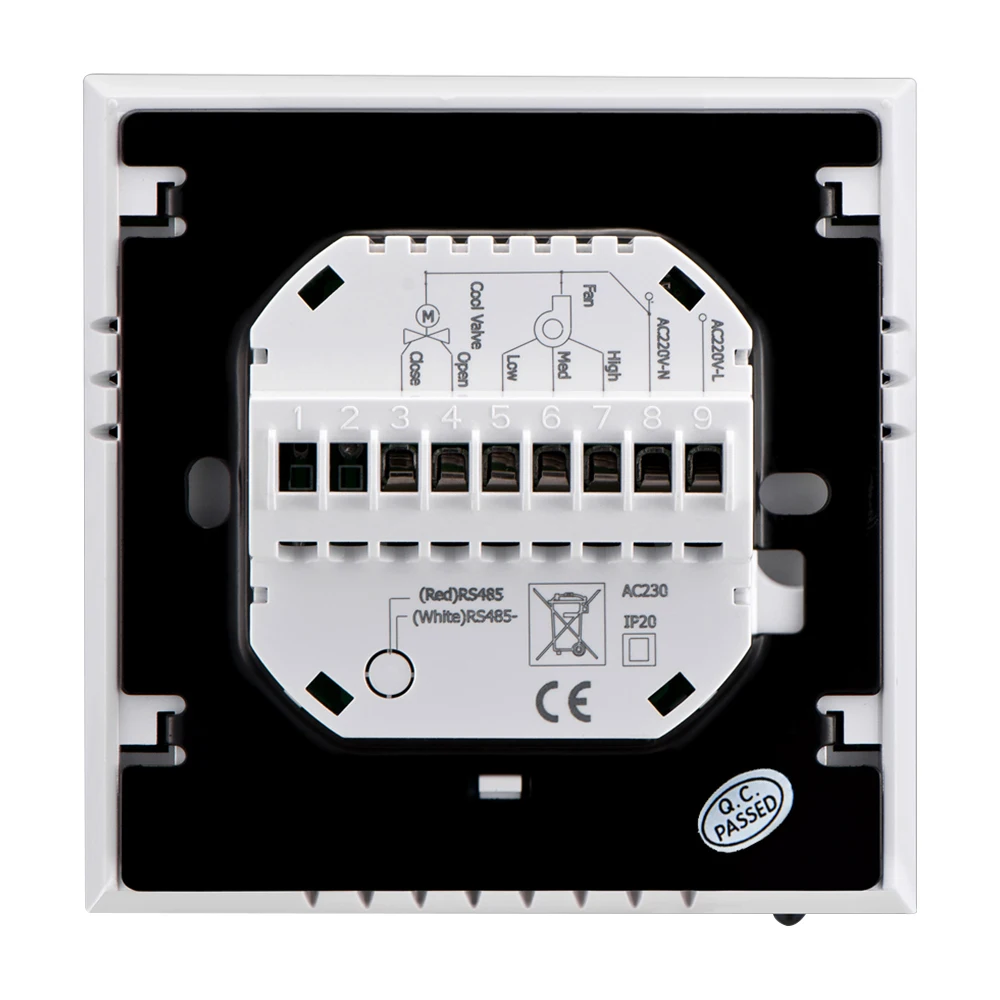 Центральный Кондиционер Термостат ЖК Программирование 2 трубы три скорости
