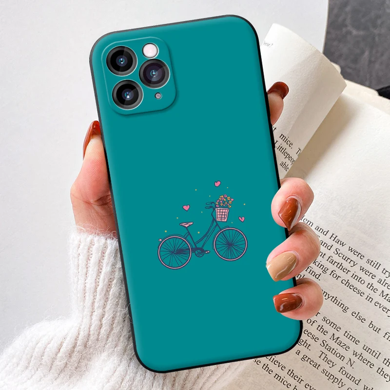 

For Apple iPhone 11 12 Pro Max mini Fashion pattern Case Luxury Original Silicone Full Protection Soft Cover Phone Case