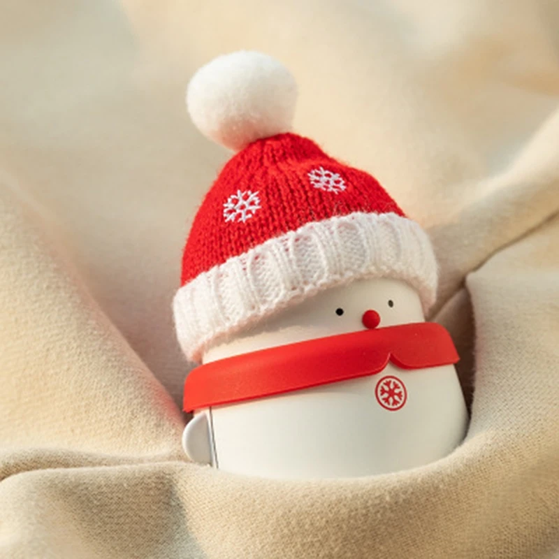 

6000/10000mAh Rechargeable Hand Warmer Winter Warm Gift New Portable Cute Cartoon Snowman Hand Warmer Mobile Power Fast Heating