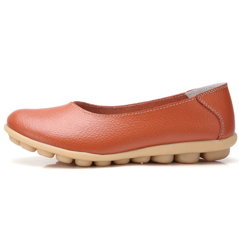 

Женские кожаные туфли, удобная обувь на плоской подошве, Горох, белые, большие размеры 35-44