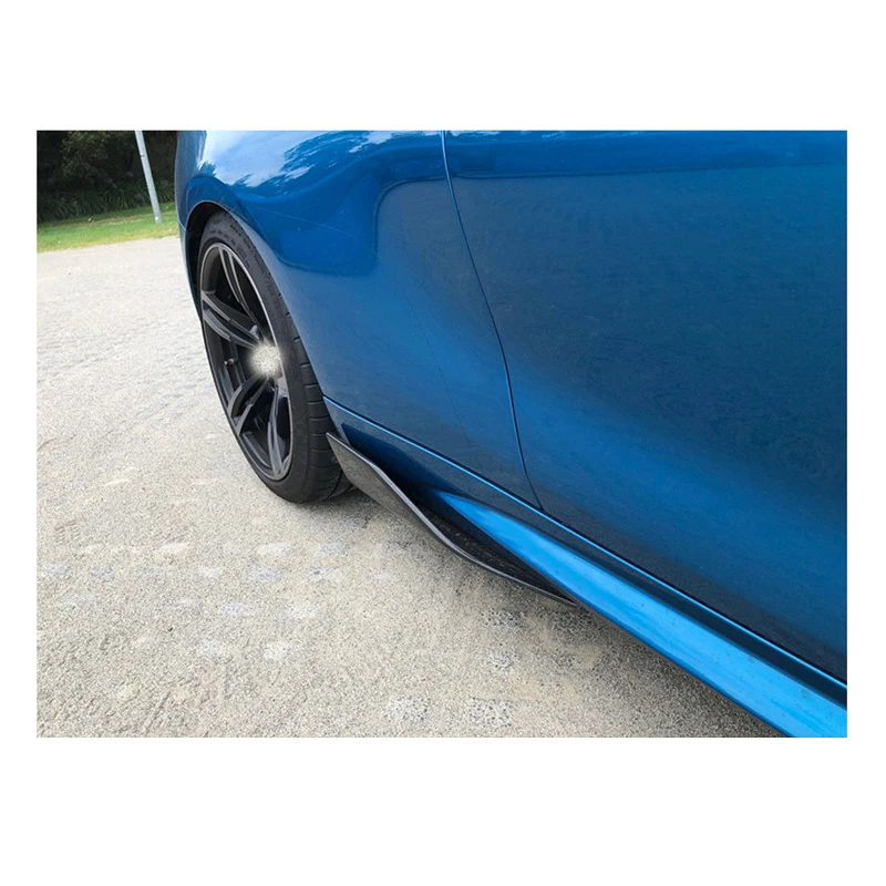 Автостайлинг из натурального углеродного волокна гоночные боковые юбки