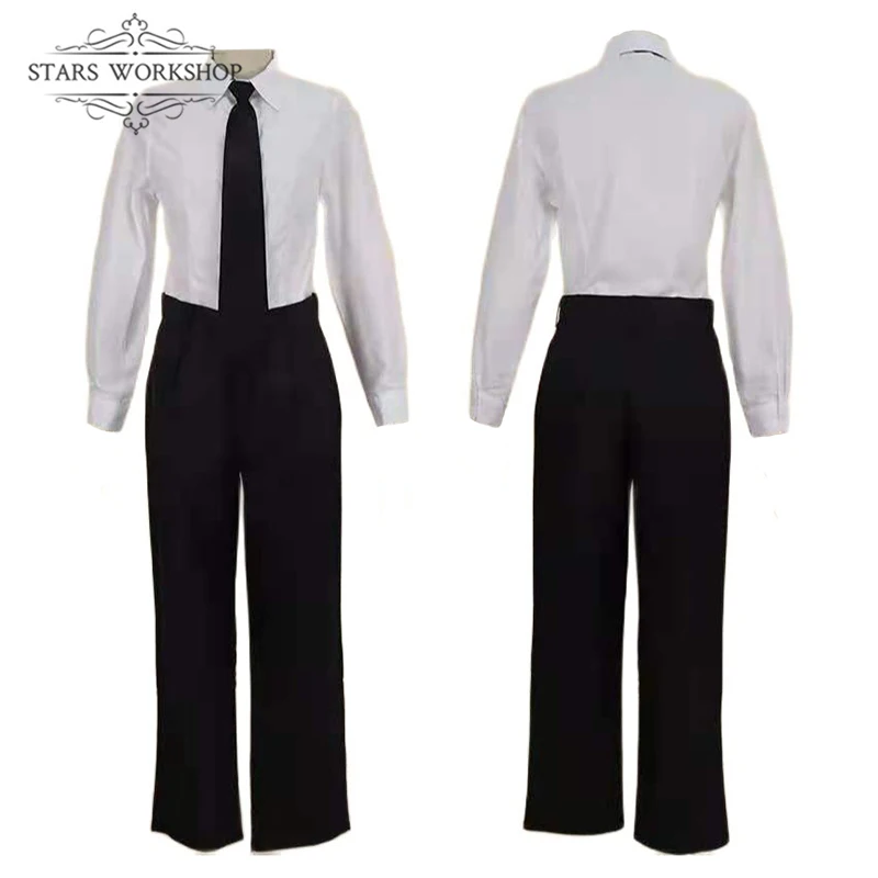 Костюм для косплея дазай Осаму из аниме бродячие псы черный тренчкот взрослых и