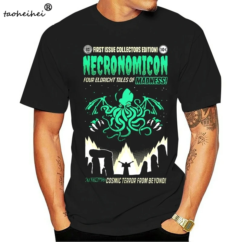 H. P. Lovecraft Necronomicon Классическая футболка для мужчин и женщин всех размеров | Мужская