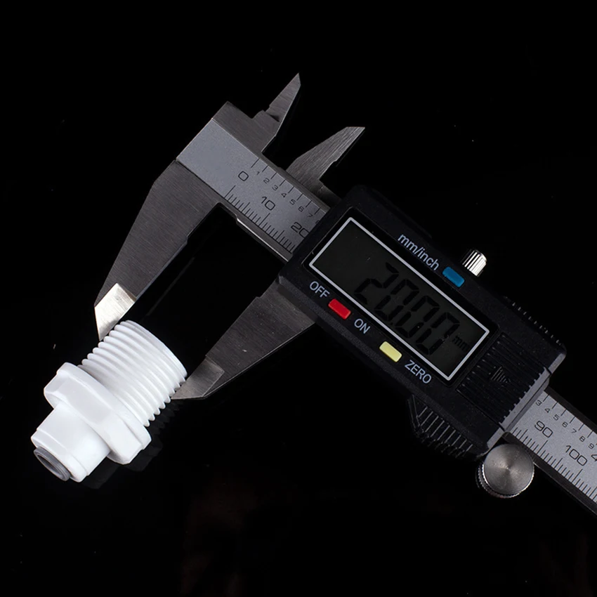 

1/4" OD Quick Connect Push In to Connect Water Tube Fitting for Water Filter, 1/2 inch to 1/4 inch OD Water Tube Pipe Fitting