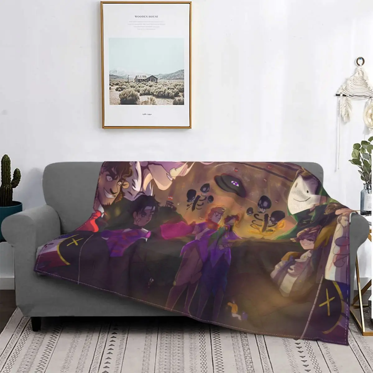 

Dream Smp Tubbo Team Blanket Flannel Decoration Poster Portable Home Bedspread