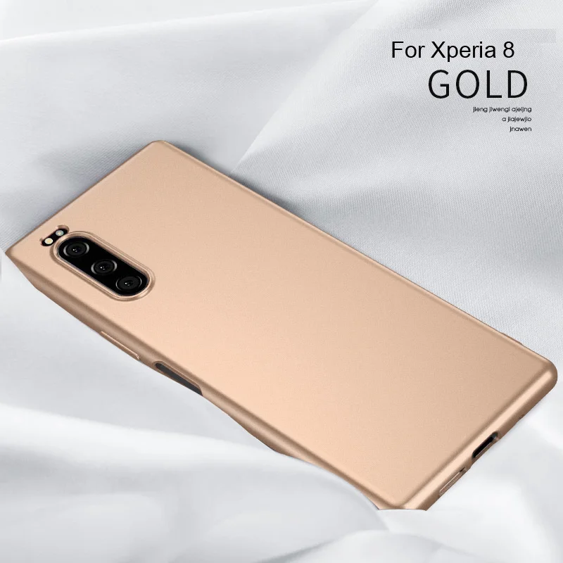 X-Level Мягкий силиконовый чехол для sony Xperia 1 5 X Level Ультратонкий матовый ТПУ защитный чехол для Xperia 8 - Цвет: Gold