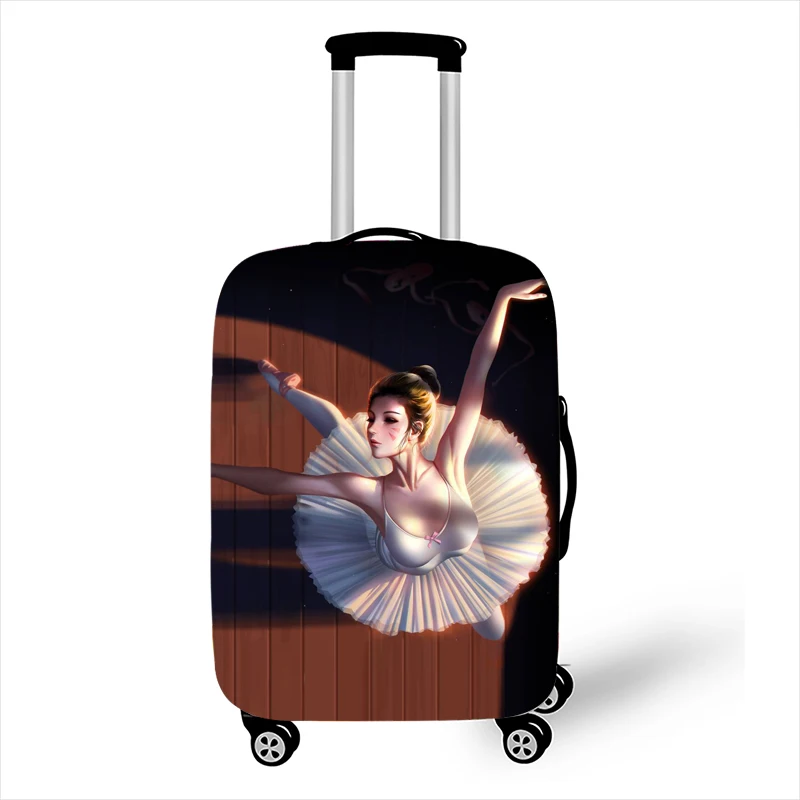 

Cartoon Ballet Dancer Luggage Cover For Traveling Suitcase Protective Covers Elastic Trolley Case Covers Travel Accessories