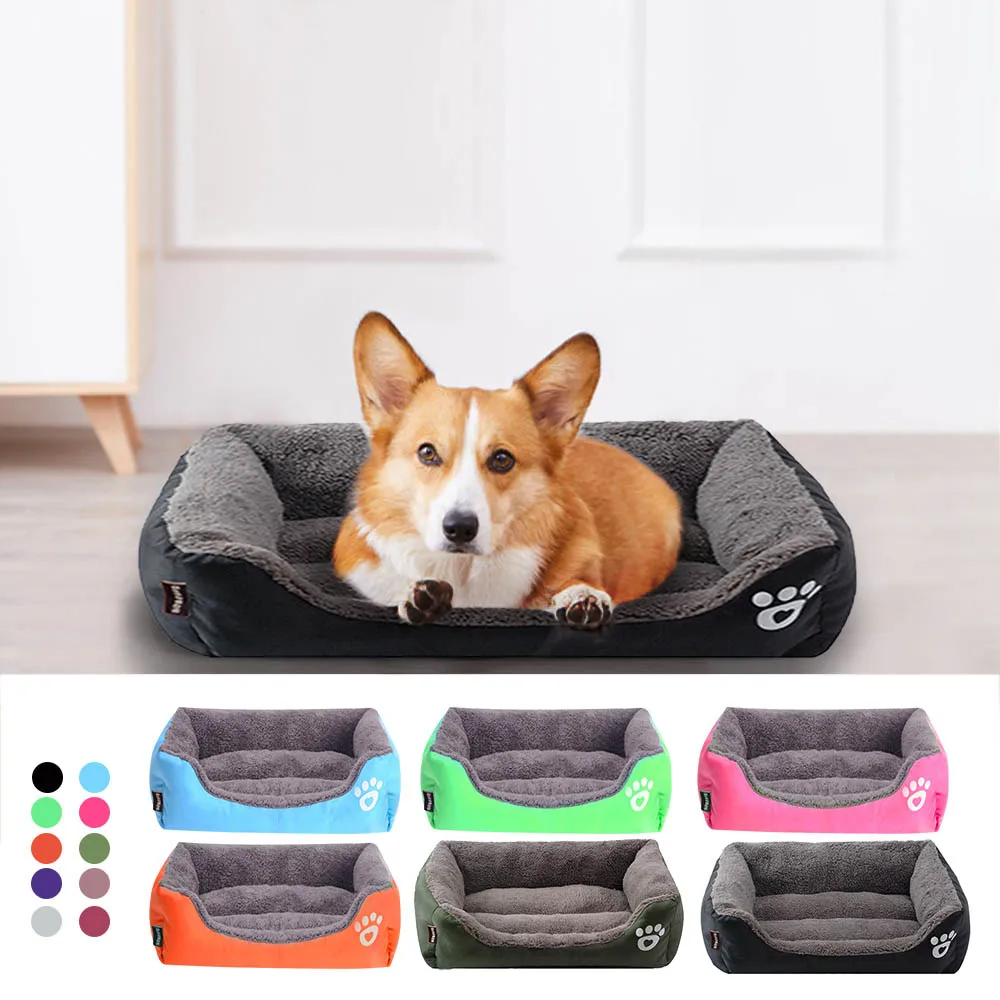 Водонепроницаемый мягкий флисовый теплый домик-кровать для кошек Cama Perro S-3XL 10