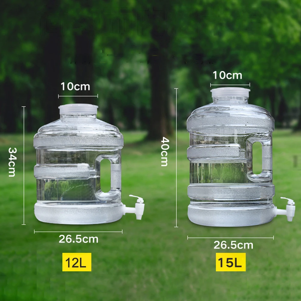 

12L 15L Gallon Water Bottle Large Capacity GYM Fitness Tourism Portable Household Drinking Water Bucket Large Mouth