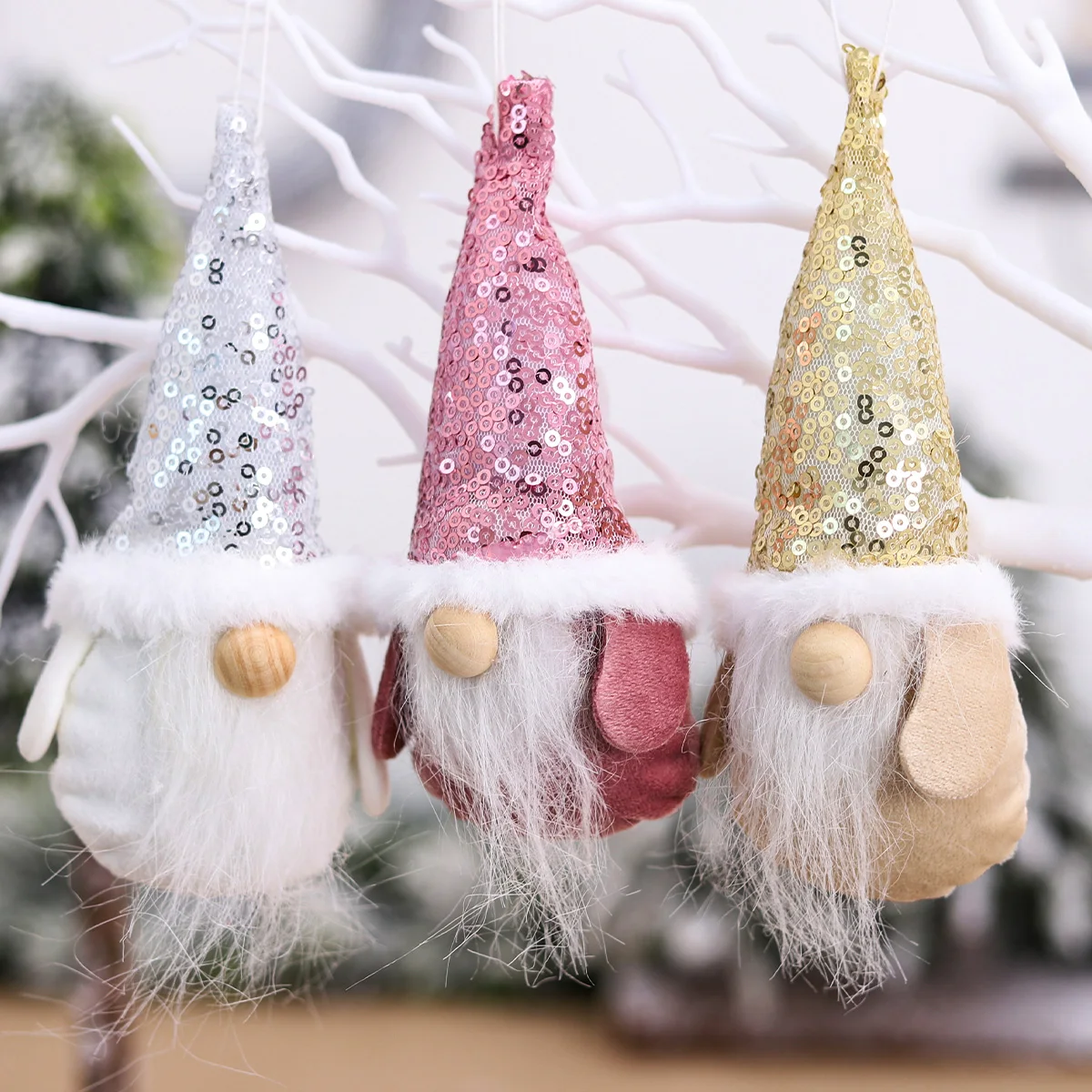 

Xmas Sequins Faceless Doll Christmas Ornament Merry Christmas Decorations For Home Cristmas Tree Decor 2021 Navidad Xmas Gift