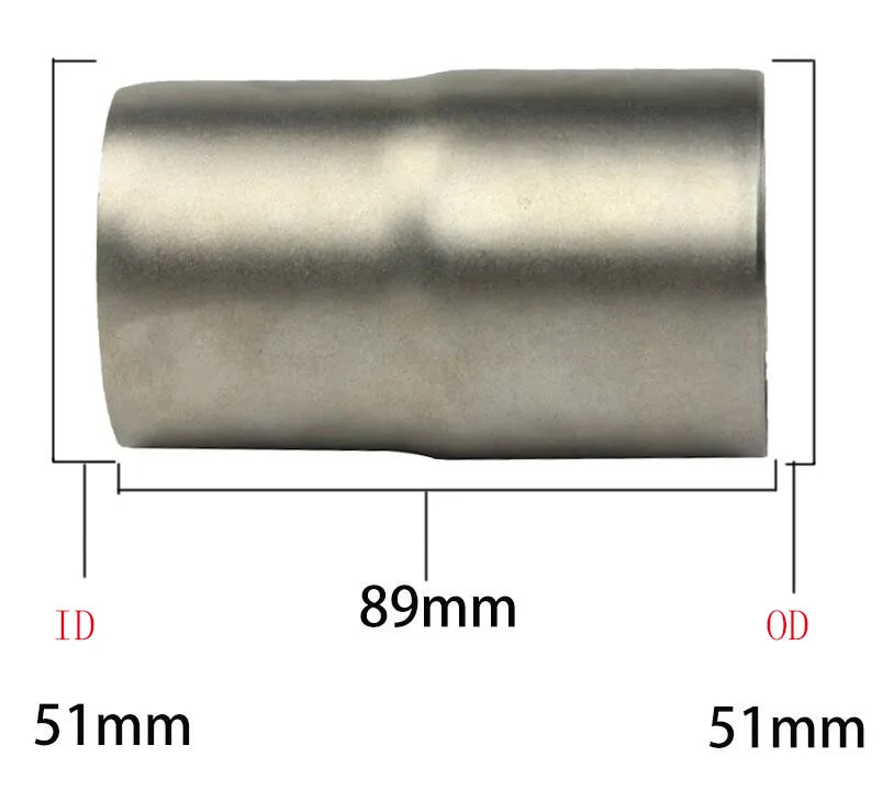 Универсальная Входная выхлопная труба 51mm-51mm-60 мм для мотоцикла преобразующая